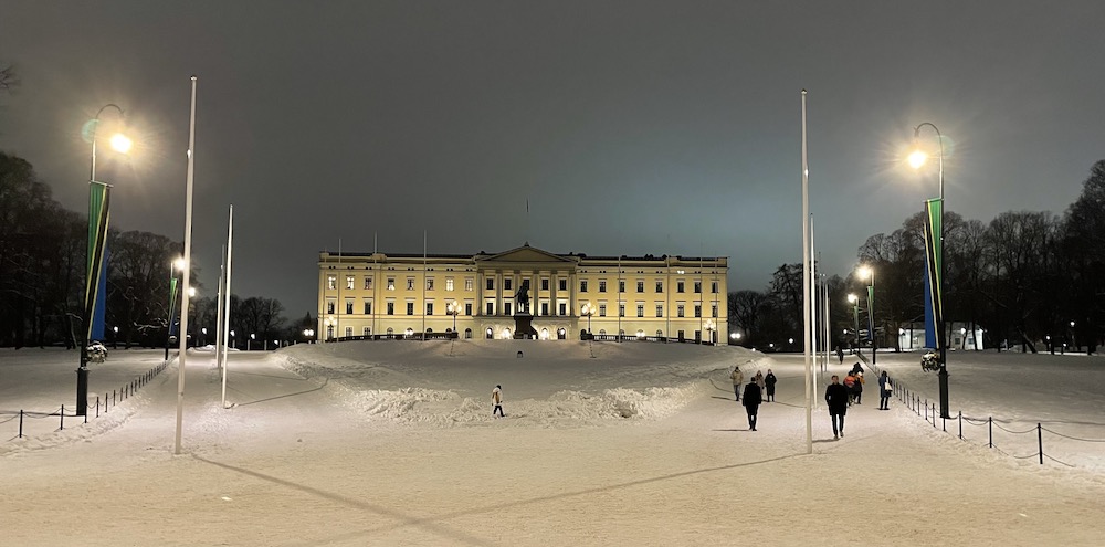 Palace at night