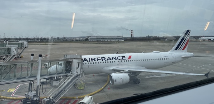 AirFrance plane at the CDG Terminal